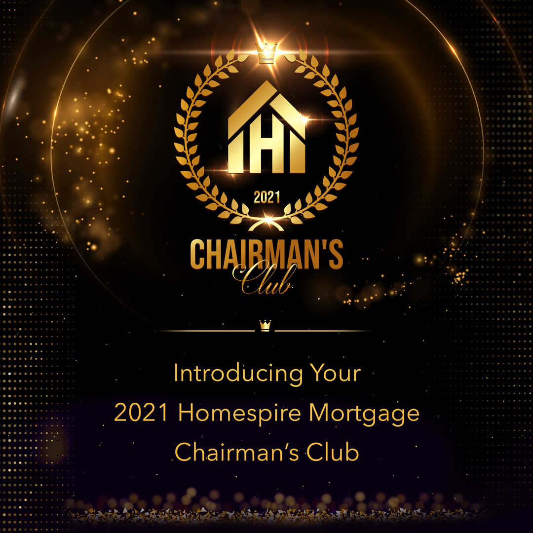 Homespire Mortgage Announces 2021 Chairman's Club Honorees